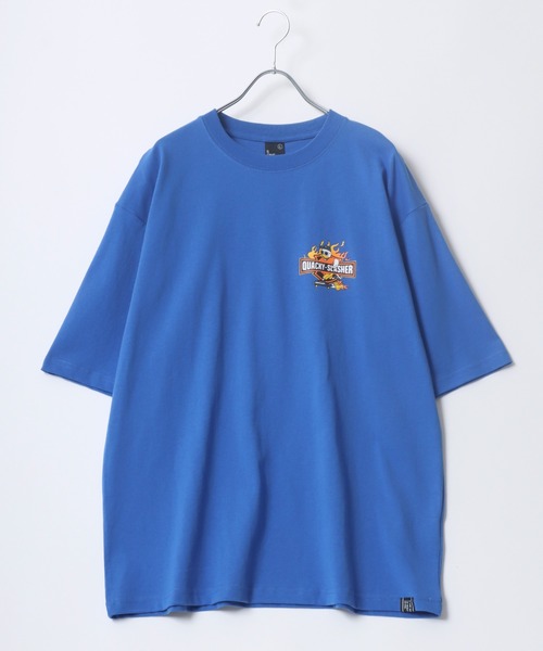 Duck Dude（ダックデュード）の「DUCK DUDE/ダックデュード ビックシルエット ファイヤー バックプリント 半袖Tシャツ レディース メンズ（Tシャツ/カットソー・レディース・ホワイト/ブラック/ブルー/ダークグリーン・M/L/LL）」の11枚目の写真