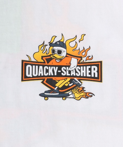 Duck Dude（ダックデュード）の「DUCK DUDE/ダックデュード ビックシルエット ファイヤー バックプリント 半袖Tシャツ レディース メンズ（Tシャツ/カットソー・レディース・ホワイト/ブラック/ブルー/ダークグリーン・M/L/LL）」の16枚目の写真