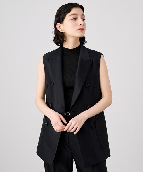 ANAYI（アナイ）の「ラミーストレッチテーラードジレ（その他アウター