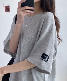 【ZOZO限定カラー】夏の大人カジュアル オーバー フィット 袖タグ付き 半袖 Tシャツ トップス