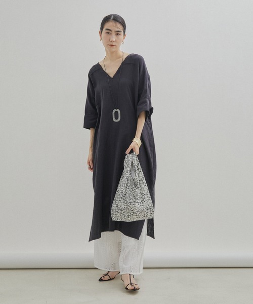 SALON adam et rope'（サロン アダム エ ロペ）の「【LIBERTY】リバティプリントトートバッグ/ハンドバッグ（トートバッグ・レディース・ブラック/ブラウン/ピンク・FREE）」の8枚目の写真