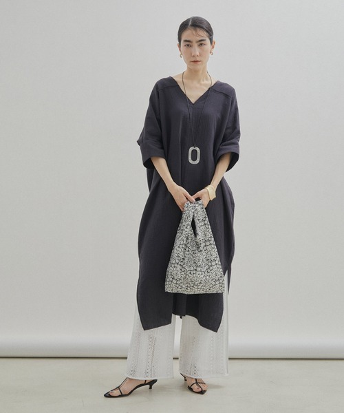 SALON adam et rope'（サロン アダム エ ロペ）の「【LIBERTY】リバティプリントトートバッグ/ハンドバッグ（トートバッグ・レディース・ブラック/ブラウン/ピンク・FREE）」の9枚目の写真