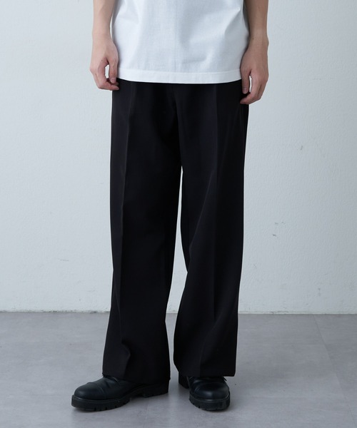 COLONY 2139(コロニートゥーワンスリーナイン)の「ストレッチイージーケアワイドパンツ(Re)(スラックス・メンズ・サックスブルー/チャコールグレー/ブラック/グレイッシュベージュ・MEDIUM/LARGE)」の21枚目の写真