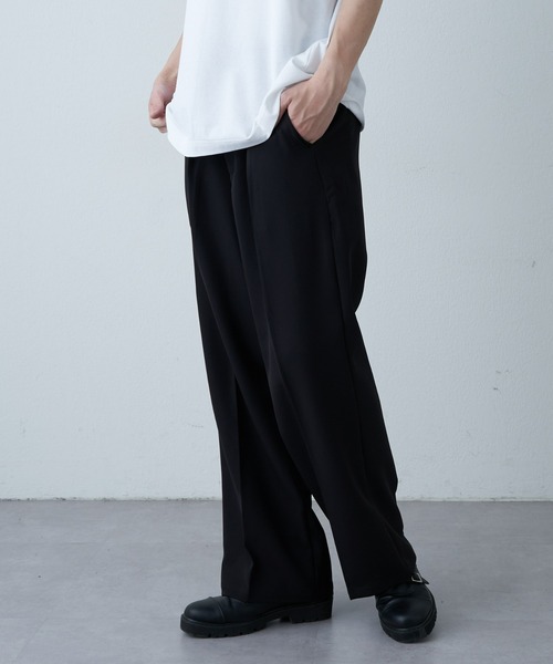COLONY 2139(コロニートゥーワンスリーナイン)の「ストレッチイージーケアワイドパンツ(Re)(スラックス・メンズ・サックスブルー/チャコールグレー/ブラック/グレイッシュベージュ・MEDIUM/LARGE)」の22枚目の写真