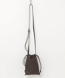 PATRICK STEPHAN（パトリックステファン）の「PATRICK STEPHAN/パトリックステファン/203ABG01 Leather cell phone bag 'drawstring'/ ショルダーバッグ スマートフォンケース 巾着（ボディバッグ/ウエストポーチ）」