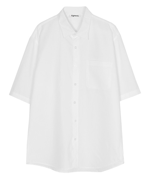 Figments（フィグメンツ）の「オーバーシルエットシャツ（シャツ/ブラウス・レディース・ブラック/ホワイト・FREE）」の7枚目の写真