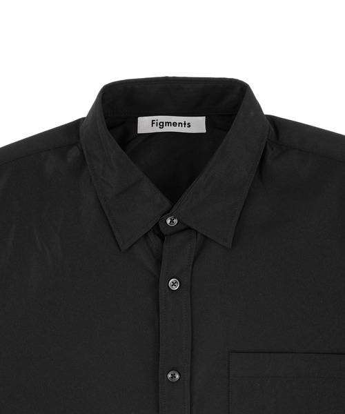 Figments（フィグメンツ）の「オーバーシルエットシャツ（シャツ/ブラウス・レディース・ブラック/ホワイト・FREE）」の12枚目の写真