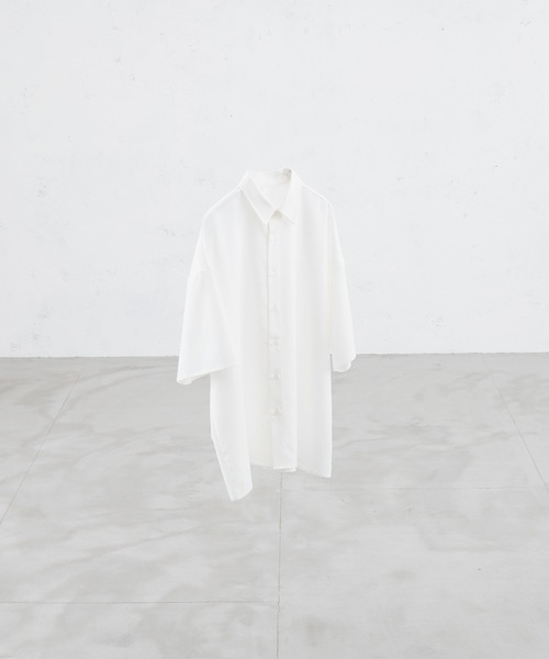 SELLE GLANT（セレグランテ）の「BACK BUTTON OPEN SHIRT/バックボタンオープンシャツ（シャツ/ブラウス・メンズ・ライトブルー/ホワイト・MEDIUM/LARGE）」の20枚目の写真