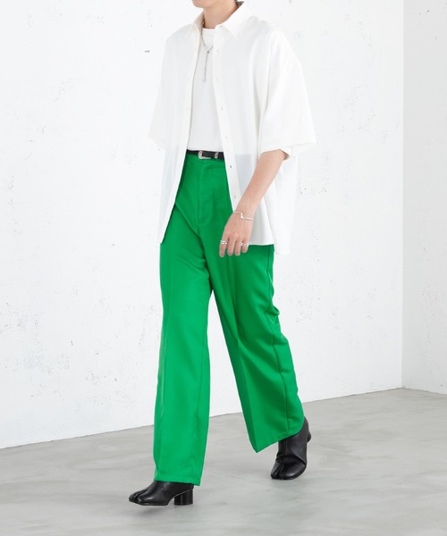 SELLE GLANT（セレグランテ）の「BACK BUTTON OPEN SHIRT/バックボタンオープンシャツ（シャツ/ブラウス・メンズ・ライトブルー/ホワイト・MEDIUM/LARGE）」の7枚目の写真