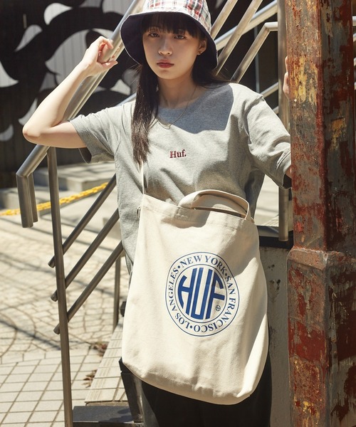 HUF(ハフ)の「REGIONAL 2WAY TOTE BAG / HUF トートバッグ(トートバッグ・メンズ・ブラック/ナチュラル・O/S)」の8枚目の写真