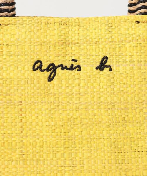 agnes b.(アニエスベー)の「ラフィアハンドバッグ (MX02-07)(ハンドバッグ・レディース・イエロー系その他・FREE)」の5枚目の写真