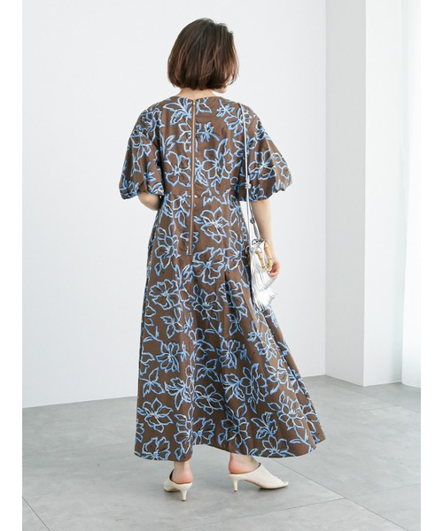 Te chichi（テチチ）の「綿ローンアフリカンフラワープリントワンピース（ワンピース・レディース・ブラック/ブラウン・F）」の19枚目の写真