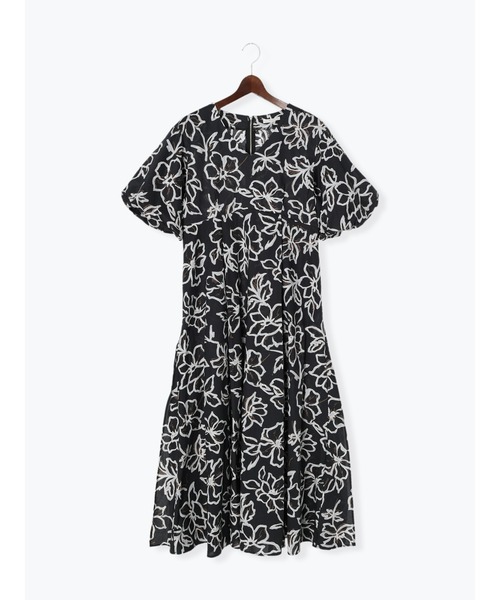 Te chichi（テチチ）の「綿ローンアフリカンフラワープリントワンピース（ワンピース・レディース・ブラック/ブラウン・F）」の22枚目の写真