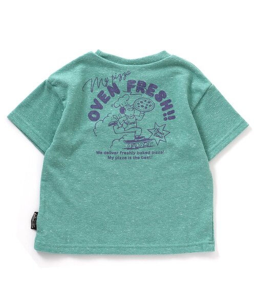 BREEZE（ブリーズ）の「シェフのきまぐれピッツァTシャツ（Tシャツ/カットソー・キッズ・パープル/イエロー/グリーン・130/140/90/120/80/110/100）」の12枚目の写真