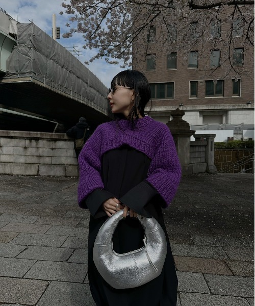 AMERI アメリ　2WAY HAND KNIT VEST ハンドニット　ベスト セール】2WAY HAND KNIT VEST（ニット/セーター）｜Ameri