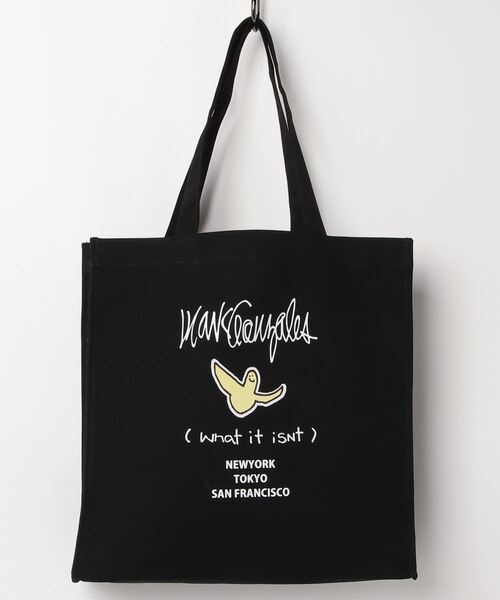 Mark Gonzales（マーク・ゴンザレス）の「【MARKGONZALES】What it isnt マチ付きトートバッグ（インナーポケット3つ付き）（トートバッグ・メンズ・ブラック/ブラック系その他2/ブラック系その他3/ホワイト/ホワイト系その他2/ホワイト系その他3・FREE）」の6枚目の写真