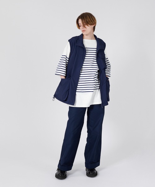 ONCILY（オンシェリー）の「MULTI POCKET NYLON VEST / マルチポケットナイロンベスト（ベスト・メンズ・ネイビー/ブルーグリーン・LARGE/MEDIUM）」の21枚目の写真