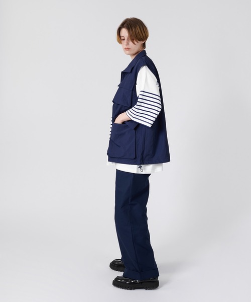 ONCILY（オンシェリー）の「MULTI POCKET NYLON VEST / マルチポケットナイロンベスト（ベスト・メンズ・ネイビー/ブルーグリーン・LARGE/MEDIUM）」の10枚目の写真