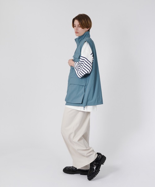 しむなか　ナイロンポケットvest RUUBON（ルーボン）の「【RUUBON】mulch pocket nylon mesh vest