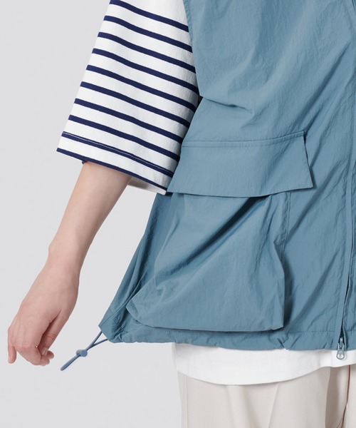 ONCILY（オンシェリー）の「MULTI POCKET NYLON VEST / マルチポケットナイロンベスト（ベスト・メンズ・ネイビー/ブルーグリーン・LARGE/MEDIUM）」の22枚目の写真