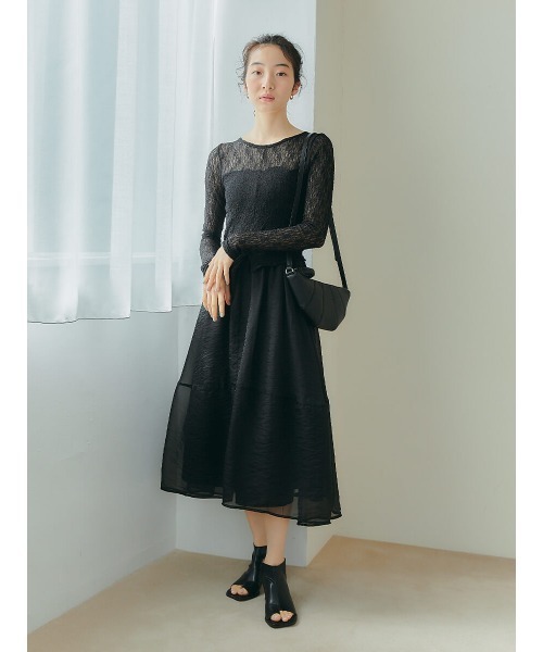 Ayla(アイラ)の「lace tops(Tシャツ/カットソー・レディース・アイボリー/ブラック/ベージュ・FREE)」の16枚目の写真
