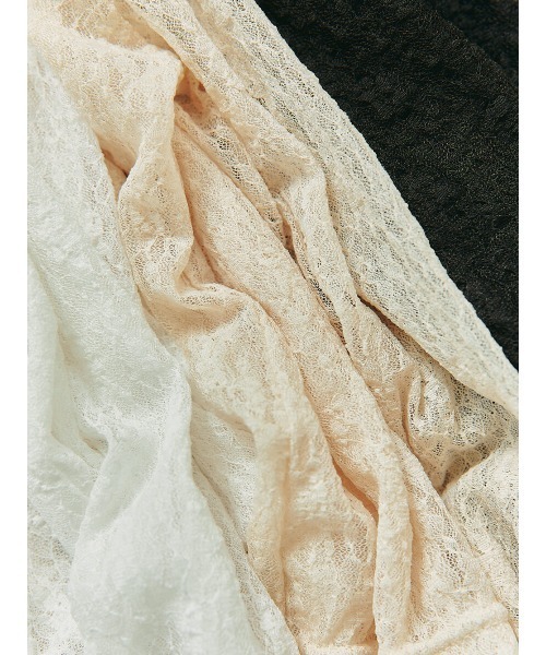 Ayla(アイラ)の「lace tops(Tシャツ/カットソー・レディース・アイボリー/ブラック/ベージュ・FREE)」の5枚目の写真