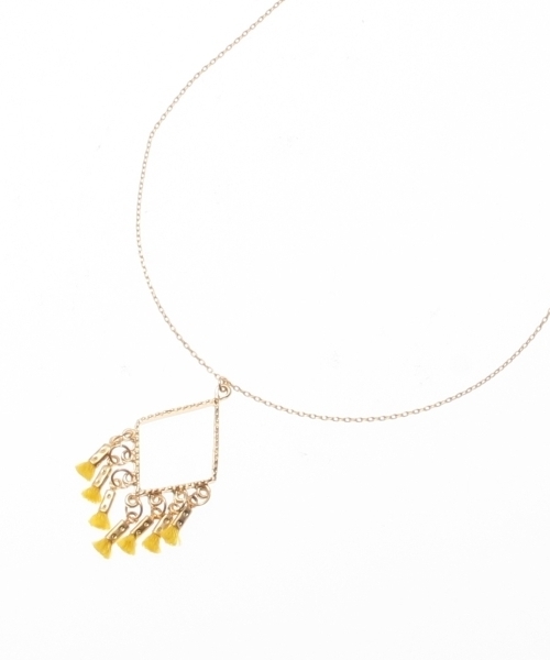 HusHusH(ハッシュアッシュ)の「プチタッセルネックレス(ネックレス・レディース・ブルー/ホワイト/グリーン/レッド/イエロー・00)」の1枚目の写真