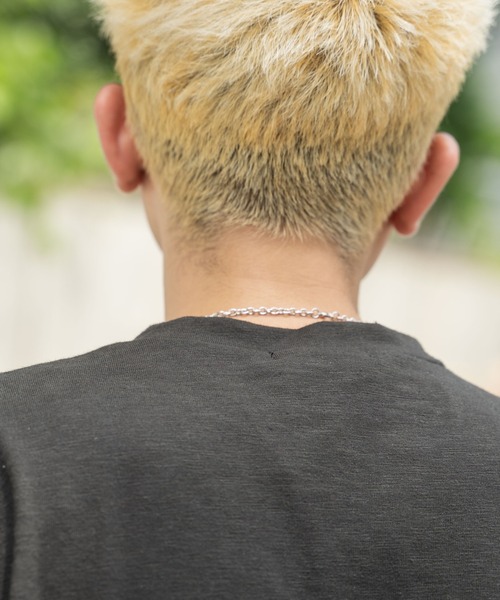 WEGO(ウィゴー)の「WEGO/【2点セット】アクセ付きアンサンブルスラブBIGT(アンサンブル・メンズ・ベージュ系その他/ブラック・MEDIUM/LARGE)」の10枚目の写真