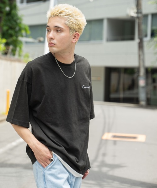 WEGO(ウィゴー)の「WEGO/【2点セット】アクセ付きアンサンブルスラブBIGT(アンサンブル・メンズ・ベージュ系その他/ブラック・MEDIUM/LARGE)」の11枚目の写真