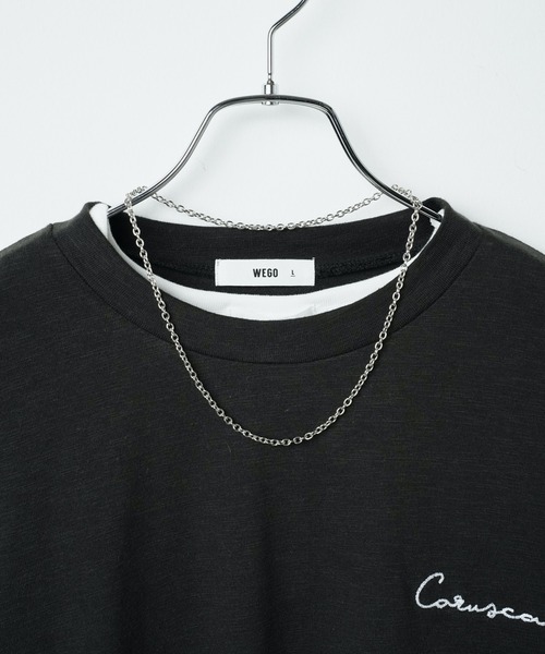 WEGO(ウィゴー)の「WEGO/【2点セット】アクセ付きアンサンブルスラブBIGT(アンサンブル・メンズ・ベージュ系その他/ブラック・MEDIUM/LARGE)」の17枚目の写真