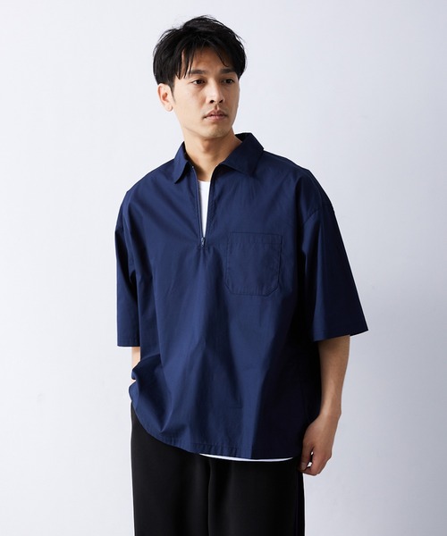 ZOZO限定】ハーフZIPシャツ（シャツ/ブラウス）｜417 EDIFICE（フォー