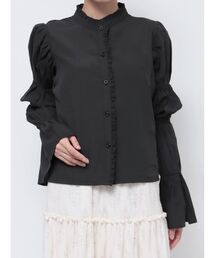 merry jenny | ponponスリーブブラウス(シャツ/ブラウス)