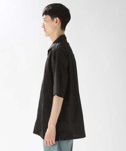 niko and...（ニコアンド）の「レース切り替えショートスリーブシャツ（シャツ/ブラウス・メンズ・オフホワイト/ブラック・LARGE/MEDIUM）」の14枚目の写真