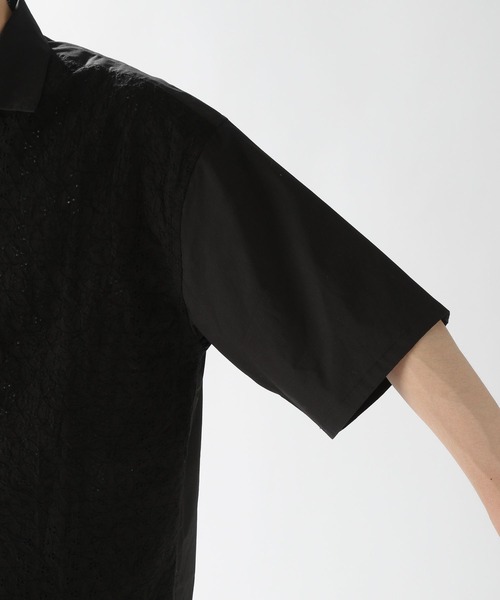 niko and...（ニコアンド）の「レース切り替えショートスリーブシャツ（シャツ/ブラウス・メンズ・オフホワイト/ブラック・LARGE/MEDIUM）」の18枚目の写真