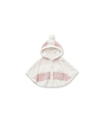 gelato pique（ジェラートピケ）の「【BABY】べビモコ3ボーダーポンチョ（ベビーパジャマ/スリーパー）」