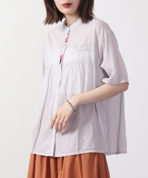 EMAGO アイスとロゴ刺繍シャツ（シャツ/ブラウス）｜Emago（イマゴ）