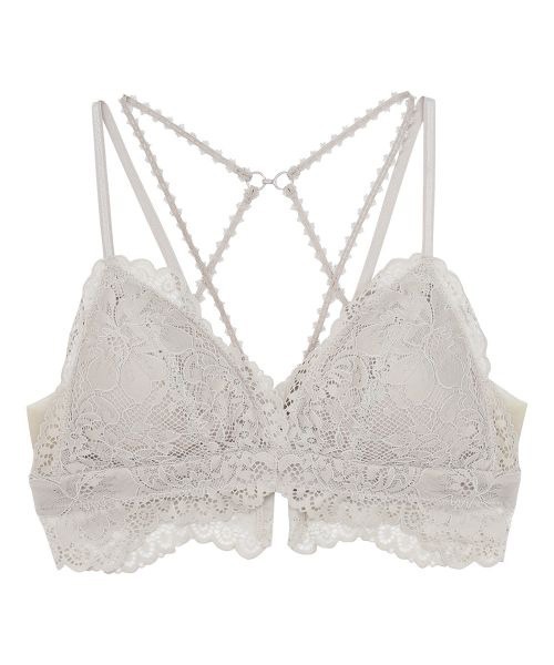 ANNEBRA(アンブラ)の「Pleat 2WAYバッククロスレースブラレット(ブラジャー・レディース・ベージュ/ライトブルー・L/M/S)」の15枚目の写真