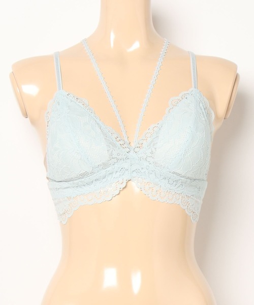 ANNEBRA(アンブラ)の「Pleat 2WAYバッククロスレースブラレット(ブラジャー・レディース・ベージュ/ライトブルー・L/M/S)」の17枚目の写真
