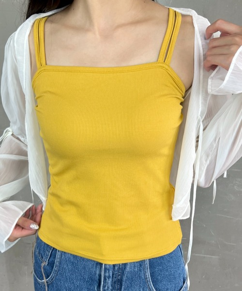 Loco Ocean(ロコオーシャン)の「ダブルストラップリブキャミソール(キャミソール・レディース・グリーン/イエロー/ホワイト/ブラック・M/L)」の21枚目の写真