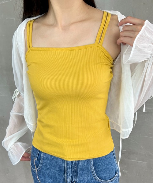 Loco Ocean(ロコオーシャン)の「ダブルストラップリブキャミソール(キャミソール・レディース・グリーン/イエロー/ホワイト/ブラック・M/L)」の22枚目の写真
