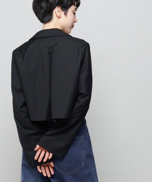 PAGEBOY（ページボーイ）の「ショートテーラードジャケット（テーラードジャケット・レディース・チャコールグレー/ブラック/ベージュ・FREE）」の7枚目の写真