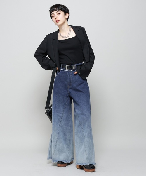 PAGEBOY（ページボーイ）の「ショートテーラードジャケット（テーラードジャケット・レディース・チャコールグレー/ブラック/ベージュ・FREE）」の8枚目の写真