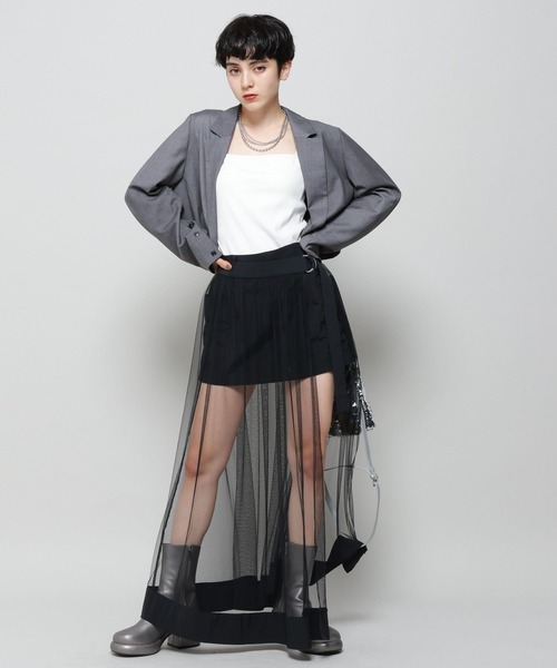 PAGEBOY（ページボーイ）の「ショートテーラードジャケット（テーラードジャケット・レディース・チャコールグレー/ブラック/ベージュ・FREE）」の15枚目の写真