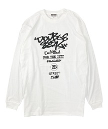 DOUBLE STEAL | タギング&ロゴ 長袖Tシャツ(Tシャツ/カットソー)