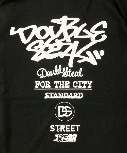DOUBLE STEAL（ダブルスティール）の「タギング＆ロゴ 長袖Tシャツ（Tシャツ/カットソー・メンズ・ホワイト/ブラック・X-LARGE/LARGE/MEDIUM）」の4枚目の写真