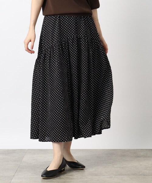 grove（グローブ）の「◆1枚で映える！ポコポコドットスカート（スカート・レディース・ホワイト系8/ブラック系5・05/01/02/03/04）」の21枚目の写真