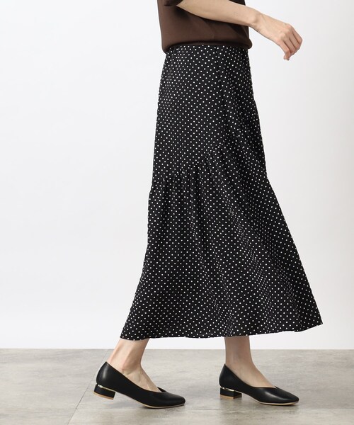 grove（グローブ）の「◆1枚で映える！ポコポコドットスカート（スカート・レディース・ホワイト系8/ブラック系5・05/01/02/03/04）」の20枚目の写真
