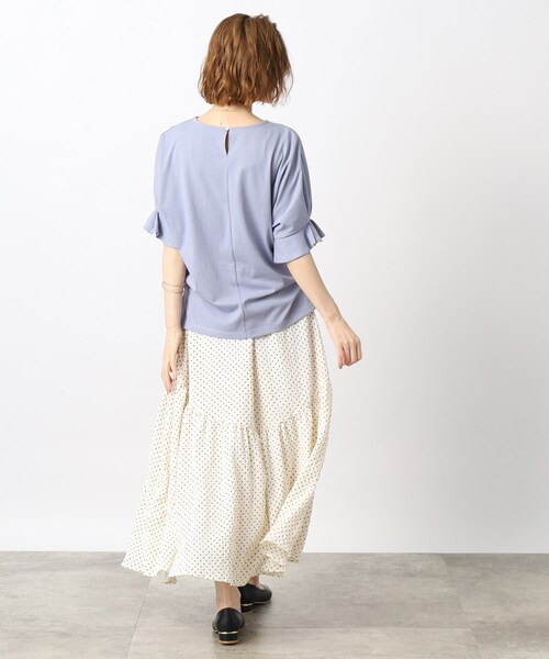 grove（グローブ）の「◆1枚で映える！ポコポコドットスカート（スカート・レディース・ホワイト系8/ブラック系5・05/01/02/03/04）」の12枚目の写真