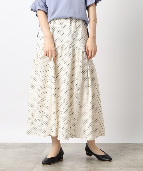 grove（グローブ）の「◆1枚で映える！ポコポコドットスカート（スカート・レディース・ホワイト系8/ブラック系5・05/01/02/03/04）」の11枚目の写真