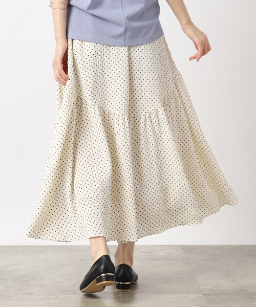 grove（グローブ）の「◆1枚で映える！ポコポコドットスカート（スカート・レディース・ホワイト系8/ブラック系5・05/01/02/03/04）」の9枚目の写真